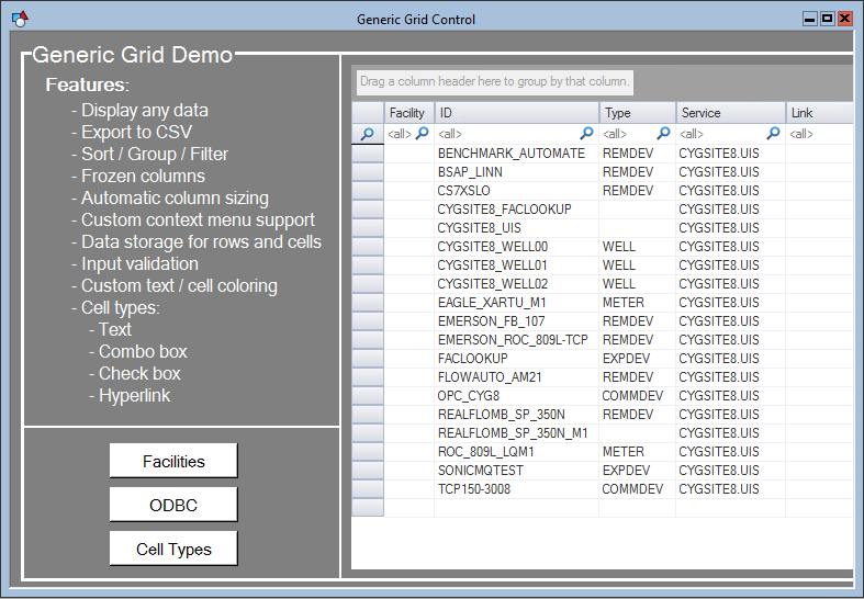 Generic Grid Control